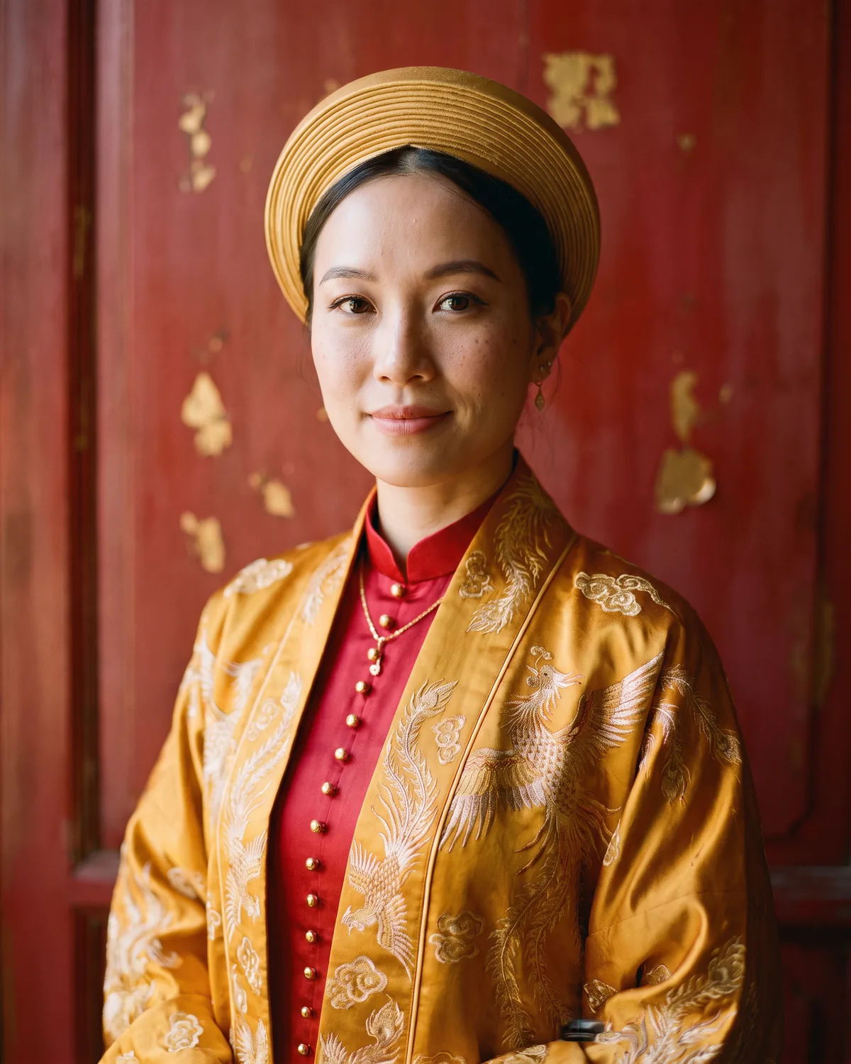 Chân dung cô dâu trong áo nhật bình